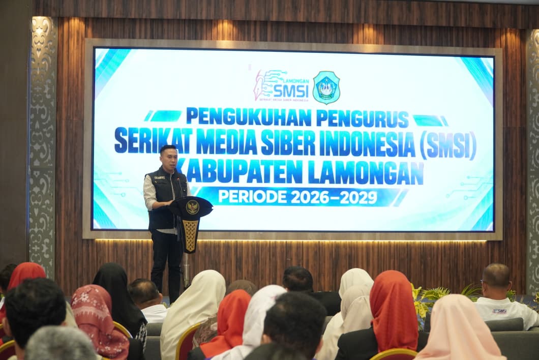 SMSI Kabupaten Lamongan 2026–2029 Resmi Dikukuhkan, Usung Program Unggulan "News Room Jaga Desa"