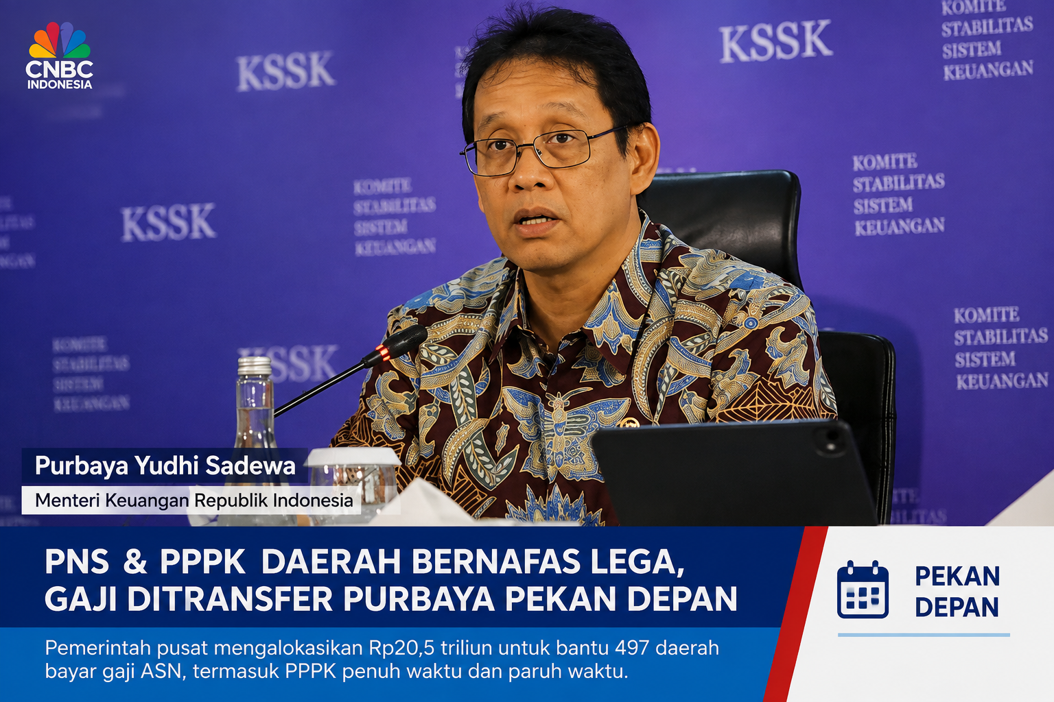 Pemerintah Kucurkan Rp20,5 Triliun, Gaji PNS dan PPPK Daerah Dipastikan Tetap Dibayar
