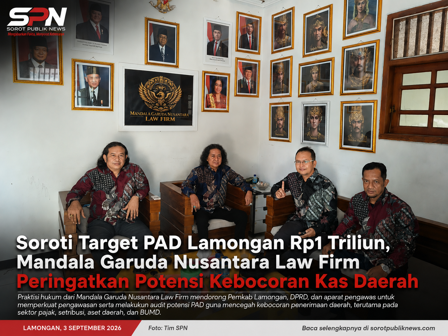 Target PAD Lamongan Rp1 Triliun Disorot, Praktisi Hukum Ingatkan Potensi Kebocoran Pendapatan Daerah