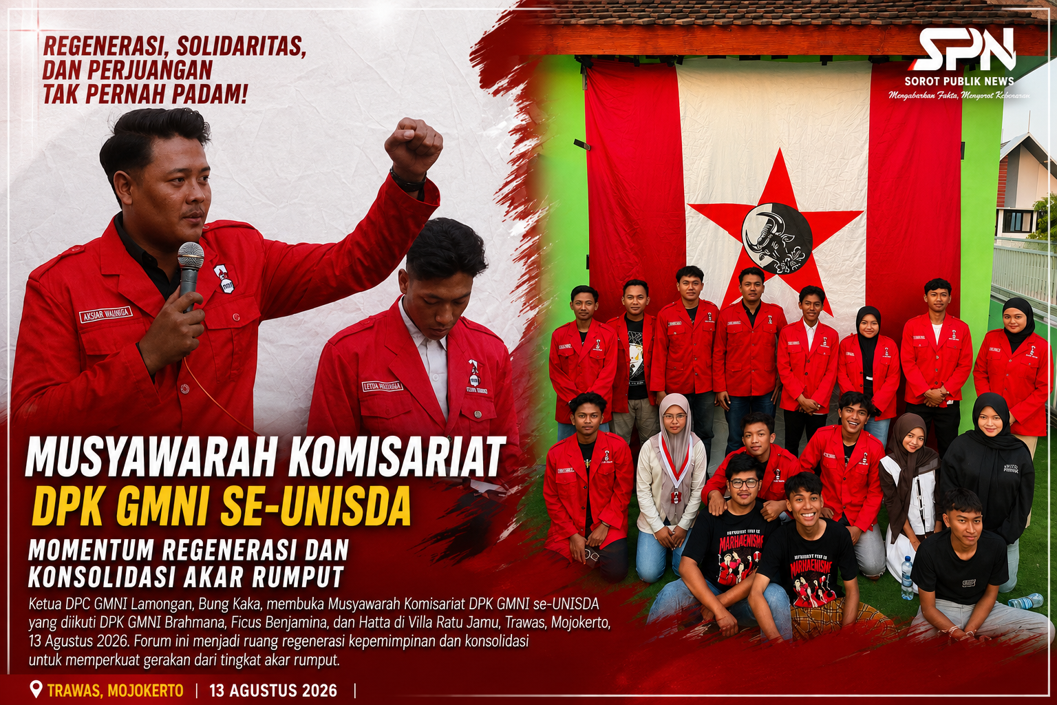 Musyawarah Komisariat DPK GMNI se-UNISDA Jadi Momentum Regenerasi dan Konsolidasi Organisasi